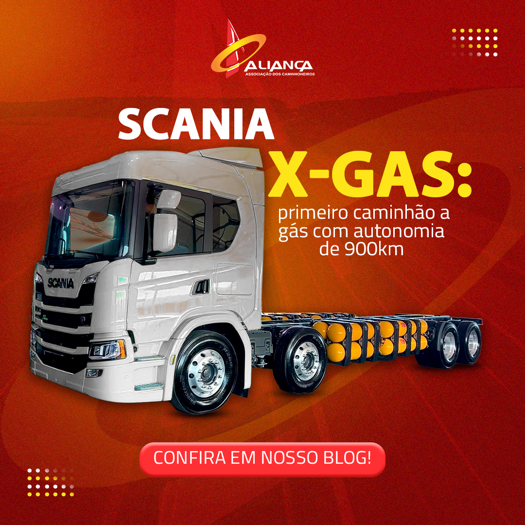 Scania X-gás: primeiro caminhão a gás com autonomia de 900 km